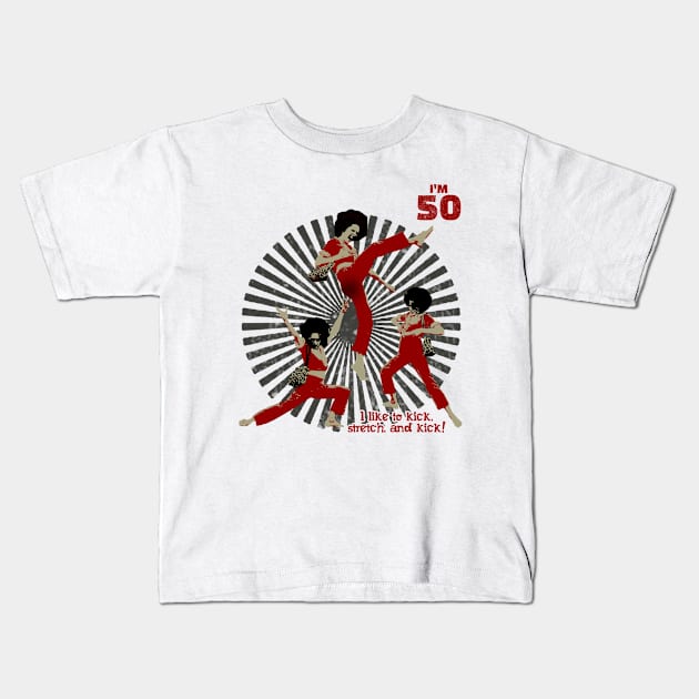 im 50 sally omalley Kids T-Shirt by MATERAZEKA